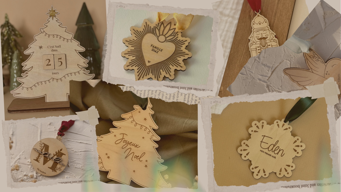 banniere avec collage produits collection noel 2025 atelier adele