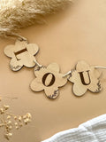 Guirlande lettres prénom - Fleurs