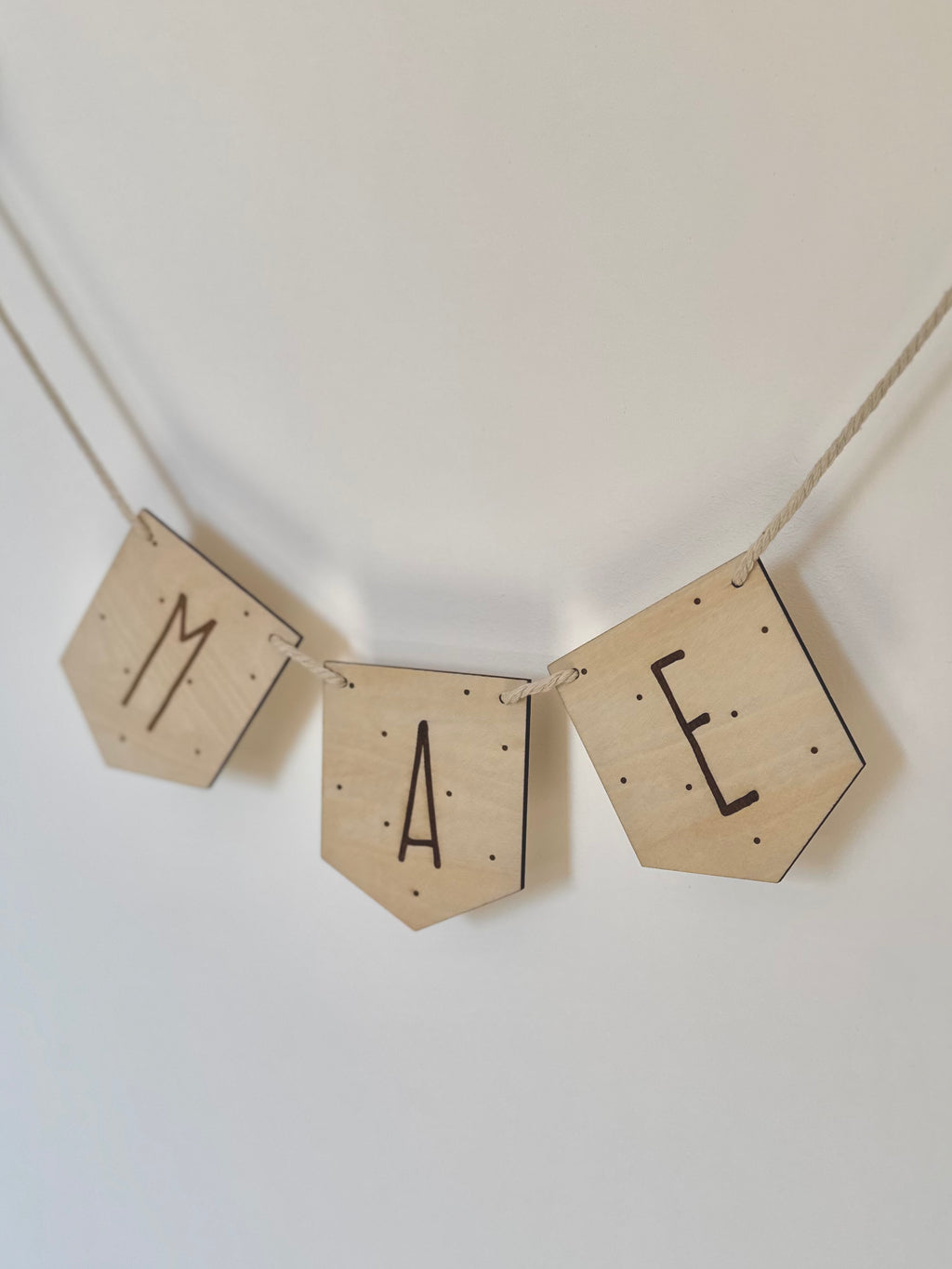 Guirlande lettres prénom - Pois