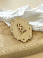 Cartes étapes mois bébé - Fleur